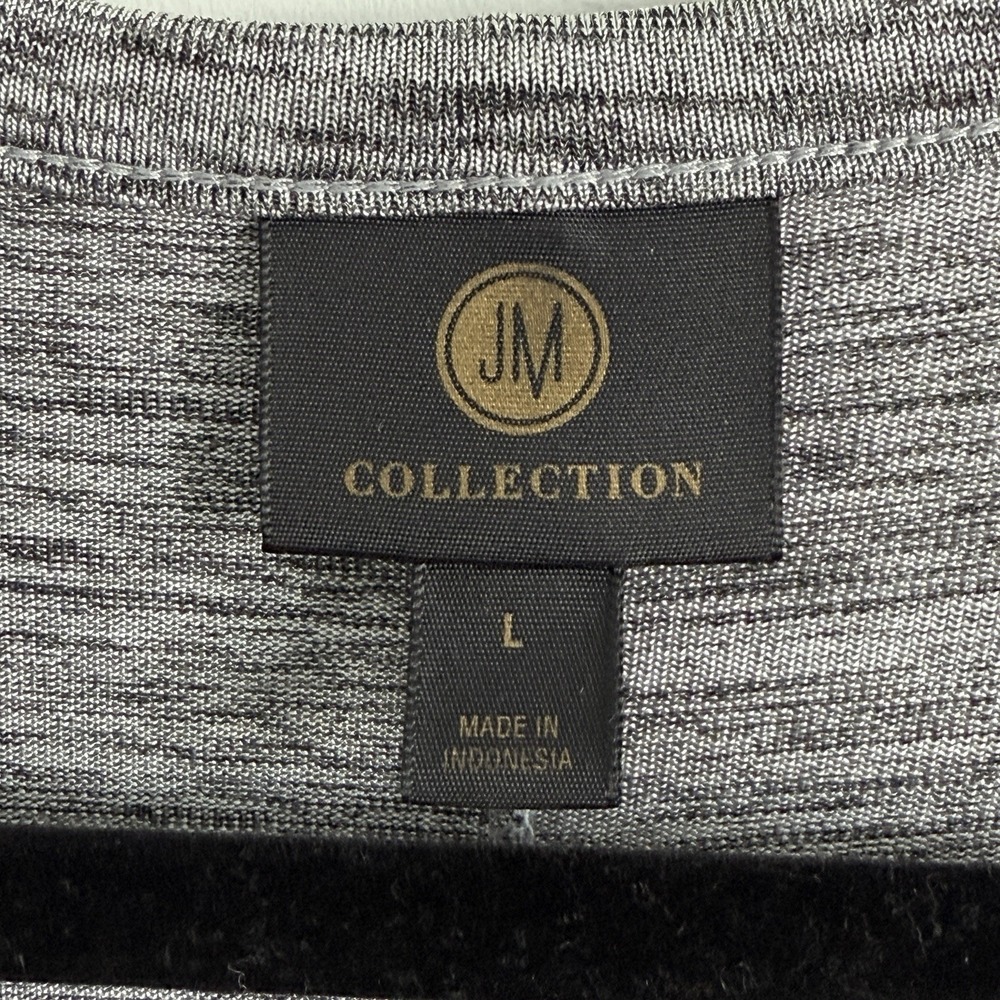 JM collection Cardigan Woman L Travel Stretch Career minimalist Normcore - Picture 5 of 10